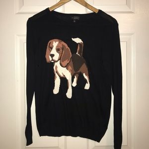 The Limited Black Dog Beagle Sweater